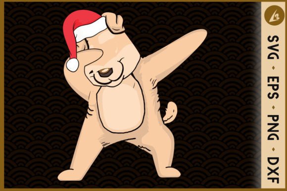 Christmas Dog Dabbing: A Designer's Take on a Playful Holiday Graphic