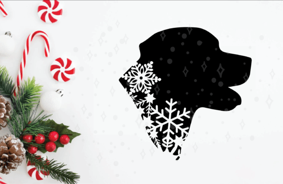 Dog Christmas Animals Snowflake