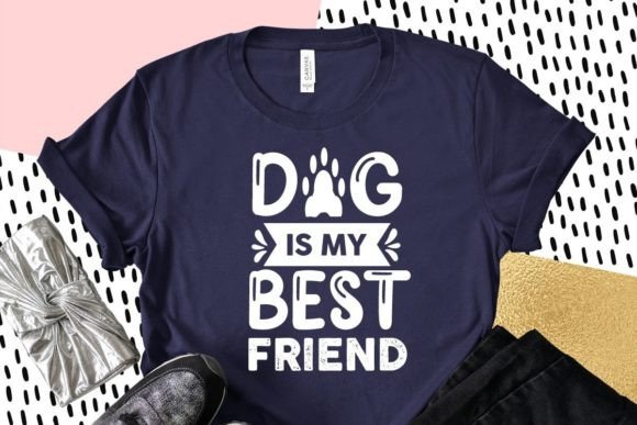 Dog is My Best Friend Typography Quotes Review
