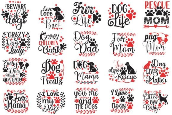 Dog T Shirt Design Bundle, Dog Design