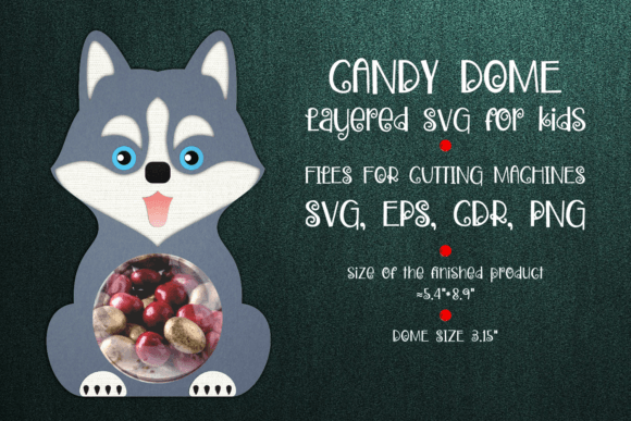 Husky Dog Candy Dome Paper Craft: Designer Review