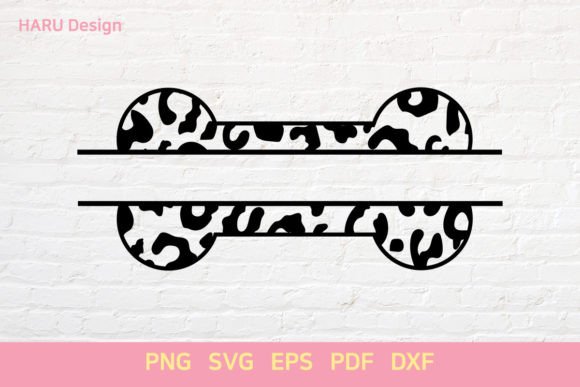 Leopard Dog Bone Split Design Review for Embroidery