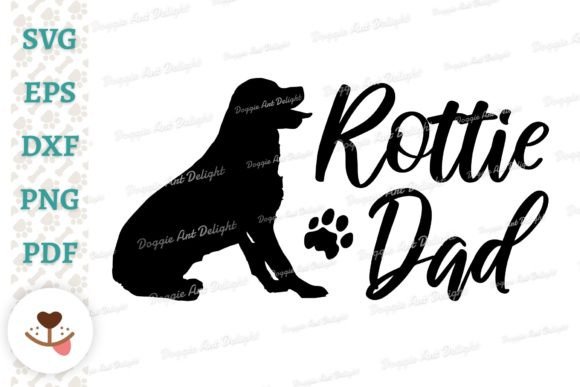 Rottie Dad, Rottweiler Dad SVG: Embroidery Design Review