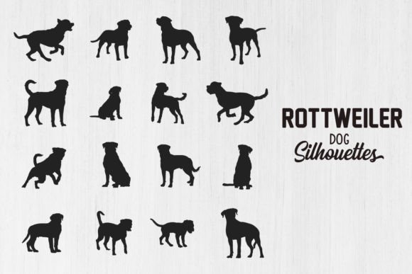Rottweiler Dog Silhouettes: Real Embroidery Review